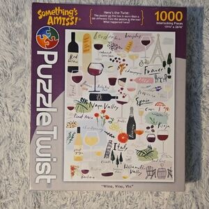 Puzzle Twist - Wine, Vino, Vin 1000 Piece Puzzle